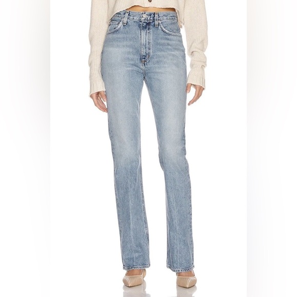 Agolde Vintage High Rise Flare Jeans in Clamour - Picture 11 of 11
